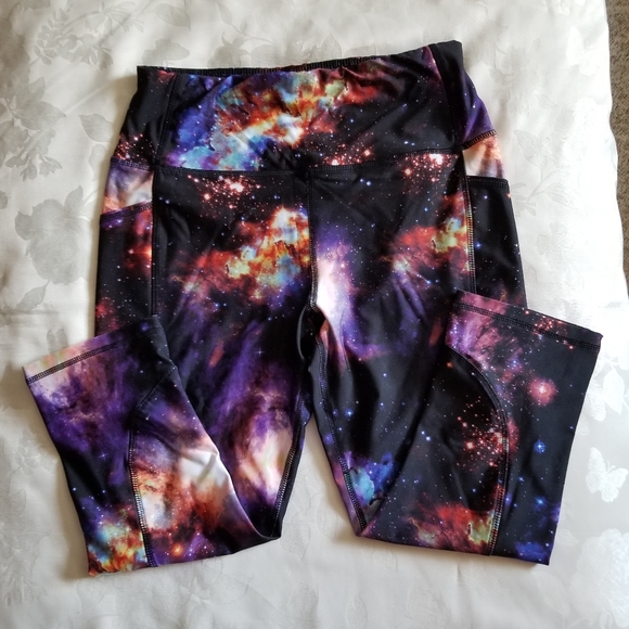 AVIA Workout Multicolored Yoga Joggers Sz S - Picture 2 of 4